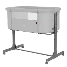 Детская приставная кроватка Carrello Luna CRL-16505 Carbon Grey серая